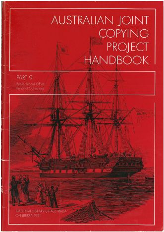 Australian Joint Copying Project Handbook 9