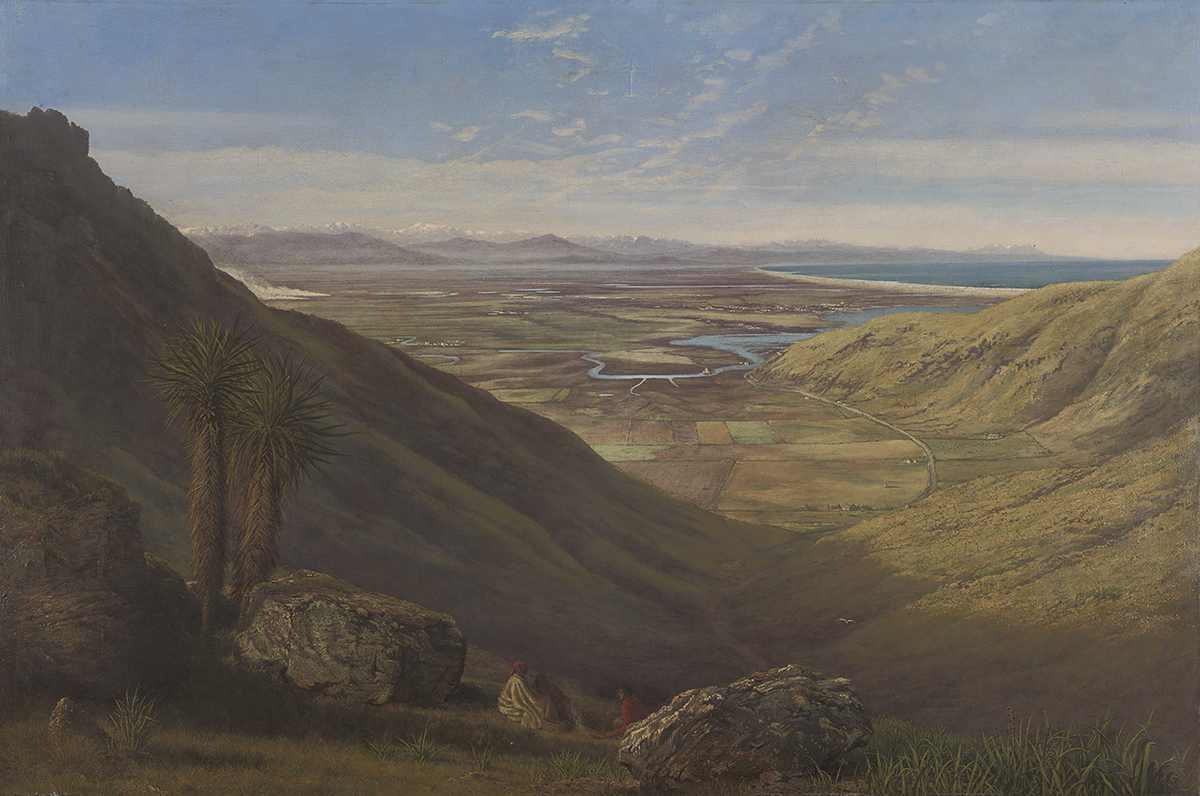 Painting of Canterbury Plains, New Zealand