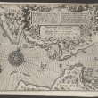 An old black and white map of the Sunda Strait.