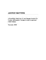 Thumbnail - Justice matters : a feasibility study for a court support service for victims of domestic violence, sexual assault and child victims ; Tasmania 2002