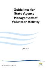 Thumbnail - Guidelines for state agency management of volunteer activity [electronic resource]
