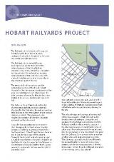 Thumbnail - Hobart Railyards Project overview : information sheet.