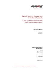 Thumbnail - Natural resource management in Southern Tasmania [electronic resource] : a scan of strategic environmental issues and emerging concerns: executive summary