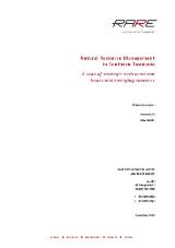 Thumbnail - Natural resource management in Southern Tasmania [electronic resource] : a scan of strategic environmental issues and emerging concerns: discussion paper