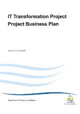 Thumbnail - IT Transformation Project [electronic resource] : project business plan