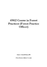 Thumbnail - 69812 course in forest practices (Forest Practice Officer) [electronic resource]