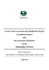 Thumbnail - Crown Lands Assessment and Classification Project and recommended allocations [electronic resource]