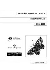Thumbnail - Ptunarra Brown Butterfly : recovery plan 1998-2003
