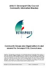 Thumbnail - Devonport City Council community information directory.