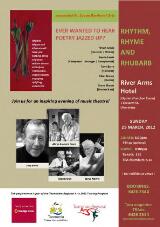 Thumbnail - Rhythm, rhyme and rhubarb : River Arms Hotel, Ulverstone [poster]