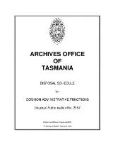 Thumbnail - Disposal schedule for common administrative functions : disposal authorisation no. 2157