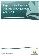 Thumbnail - Report to the Treasurer : analysis of budget risks (April 2014)