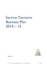 Thumbnail - Service Tasmania business plan.