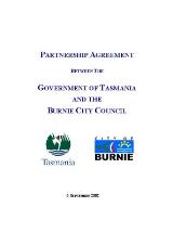 Thumbnail - Partnership agreement between the Government of Tasmania and the Burnie City Council.