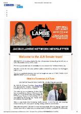 Thumbnail - Jacqui Lambie Network newsletter.