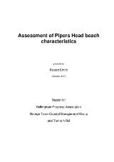 Thumbnail - Assessment of Pipers Head Beach characteristics
