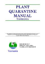 Thumbnail - Plant quarantine manual Tasmania