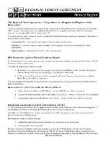 Thumbnail - Regional Forest Agreement fact sheets