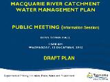 Thumbnail - Macquarie River Catchment Water Management Plan