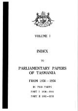 Thumbnail - Journals and printed papers of the Parliament of Tasmania.