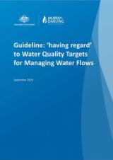 Thumbnail - Guideline : 'having regard' to water quality targets for managing water flows.