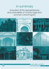 Thumbnail - In summary : evaluation of the appropriateness and sustainability of Victoria's Legal Aid's Summary Crime Program