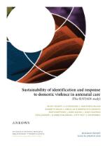 Thumbnail - Sustainability of identification and response to domestic violence in antenatal care (The SUSTAIN study)