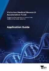Thumbnail - Victorian Medical Research Acceleration Fund : Round 1, Application Guidelines.