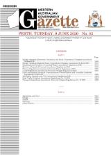 Thumbnail - Western Australian government gazette.