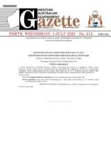 Thumbnail - Western Australian government gazette.