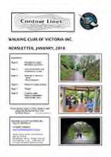 Thumbnail - Contour lines : Walking Club of Victoria Inc. newsletter.