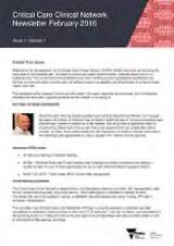 Thumbnail - Critical Care Clinical Network newsletter
