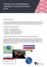 Thumbnail - Critical Care Clinical Network newsletter