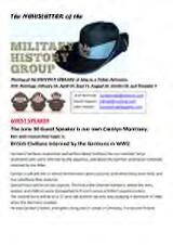 Thumbnail - Newsletter of the Military History Group.
