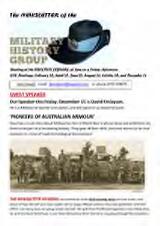 Thumbnail - Newsletter of the Military History Group.