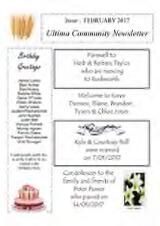 Thumbnail - Ultima community newsletter.