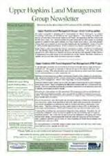 Thumbnail - Upper Hopkins Land Management Group newsletter.