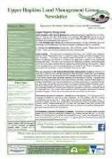 Thumbnail - Upper Hopkins Land Management Group newsletter.