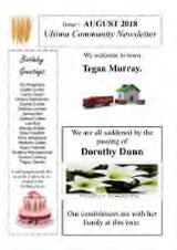 Thumbnail - Ultima community newsletter.