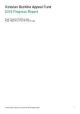 Thumbnail - Victorian Bushfire Appeal Fund ... progress report.