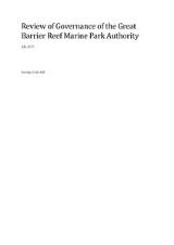 Thumbnail - Independent review of governance of the Great Barrier Reef Marine Park Authority : report.