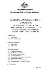 Thumbnail - Australian Government branding - guidelines on the use of the Australian Government logo by Australian government departments and agencies.