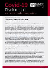 Thumbnail - Covid-19 disinformation and social media manipulation trends : automating influence on Covid-19