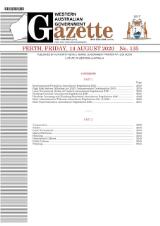 Thumbnail - Western Australian government gazette.
