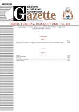 Thumbnail - Western Australian government gazette.