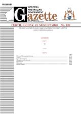 Thumbnail - Western Australian government gazette.