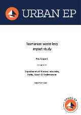 Thumbnail - Tasmanian waste levy impact study : final report : prepared for Department of Primary Industries, Parks, Water & Environment