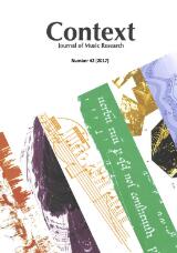 Thumbnail - Context : Journal of Music Research.