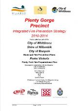 Thumbnail - Plenty Gorge Precinct integrated fire prevention strategy 2010-2014 : formulated a part of the City of Whittlesea, Shire of Nillumbik, City of Banyule municipal fire prevention plans, Parks VictoriaPlenty Park Fire Preparedness Plan.