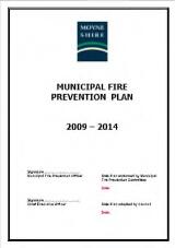 Thumbnail - Municipal fire prevention plan 2009-2014
